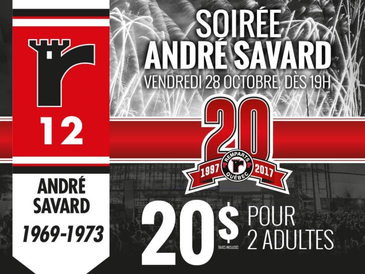 C’EST CE SOIR QU’ANDRÉ SAVARD PASSERA À L’HISTOIRE